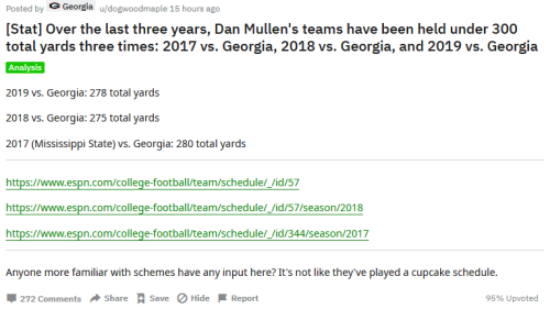 Screenshot_2019-11-06 r CFB - [Stat] Over the last three years, Dan Mullen's teams have been held under 300 total yards thr[...]