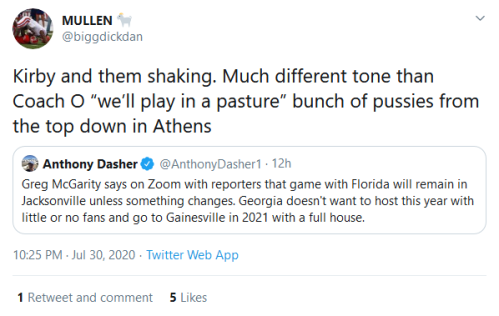 Screenshot_2020-07-31 MULLEN 🐐 on Twitter Kirby and them shaking Much different tone than Coach O “we’ll play in a pasture[...](1)